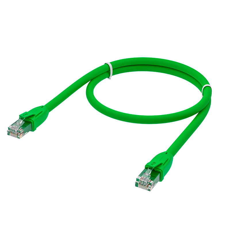 Патч-корд GCR RJ45 - RJ45 вилка-вилка 0.75м  зеленый