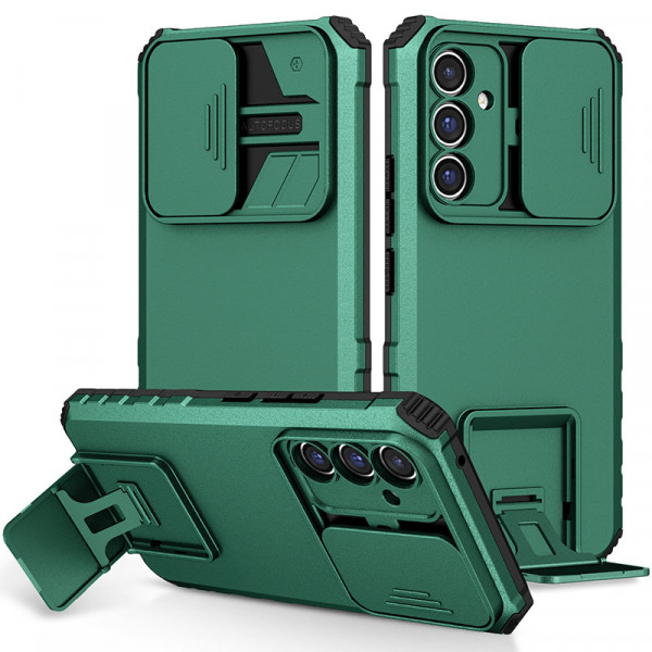 

Чехол-подставка RosCase CamShield Holder для Samsung Galaxy A35 / A55, Зеленый