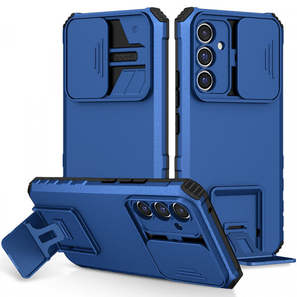 

Чехол-подставка RosCase CamShield Holder для Samsung Galaxy A35 / A55, Синий