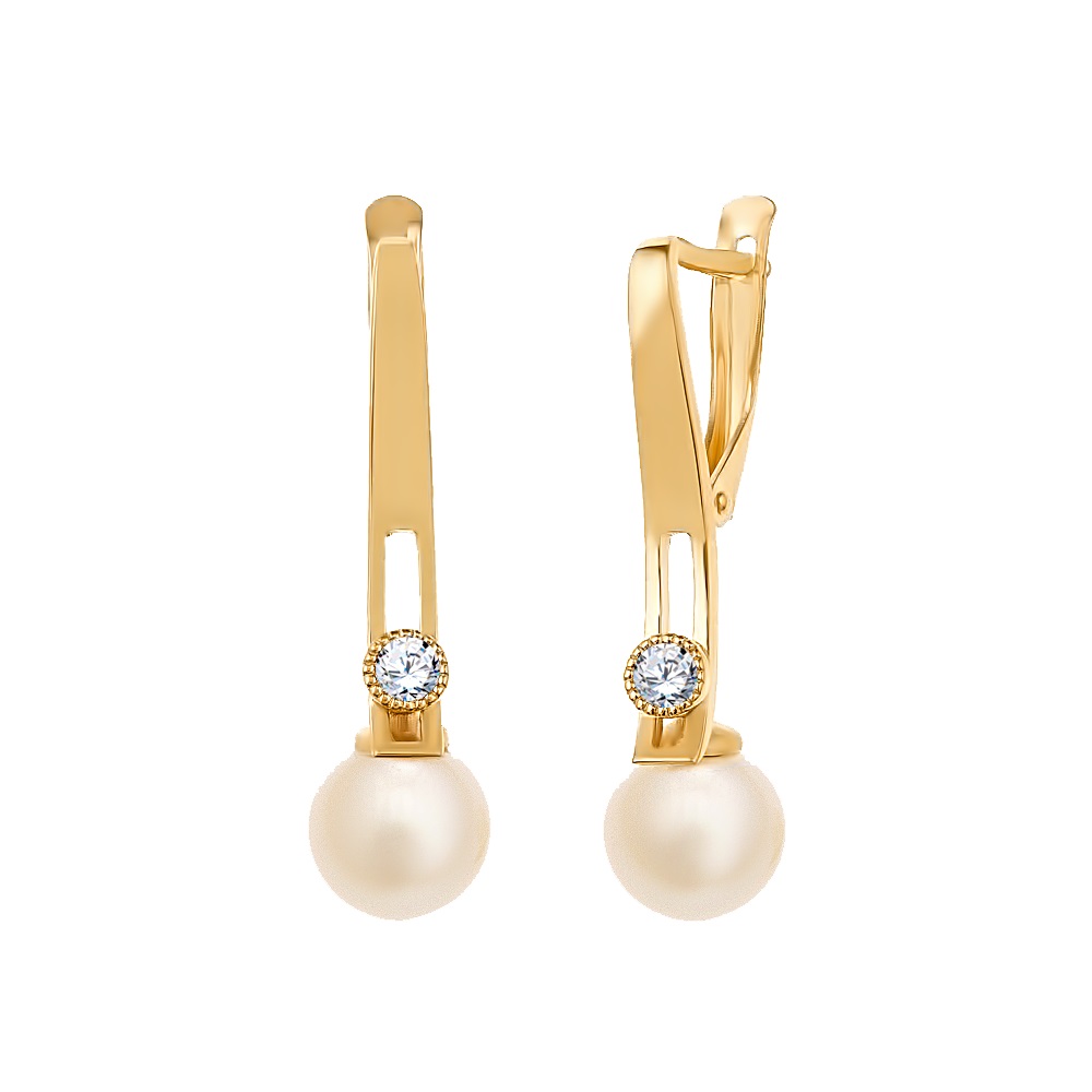 

Серьги из красного золота с фианитом Atoll 2490ж, 2490ж