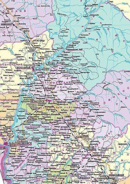фото Административная карта хабаровского края 150*150 см globusoff