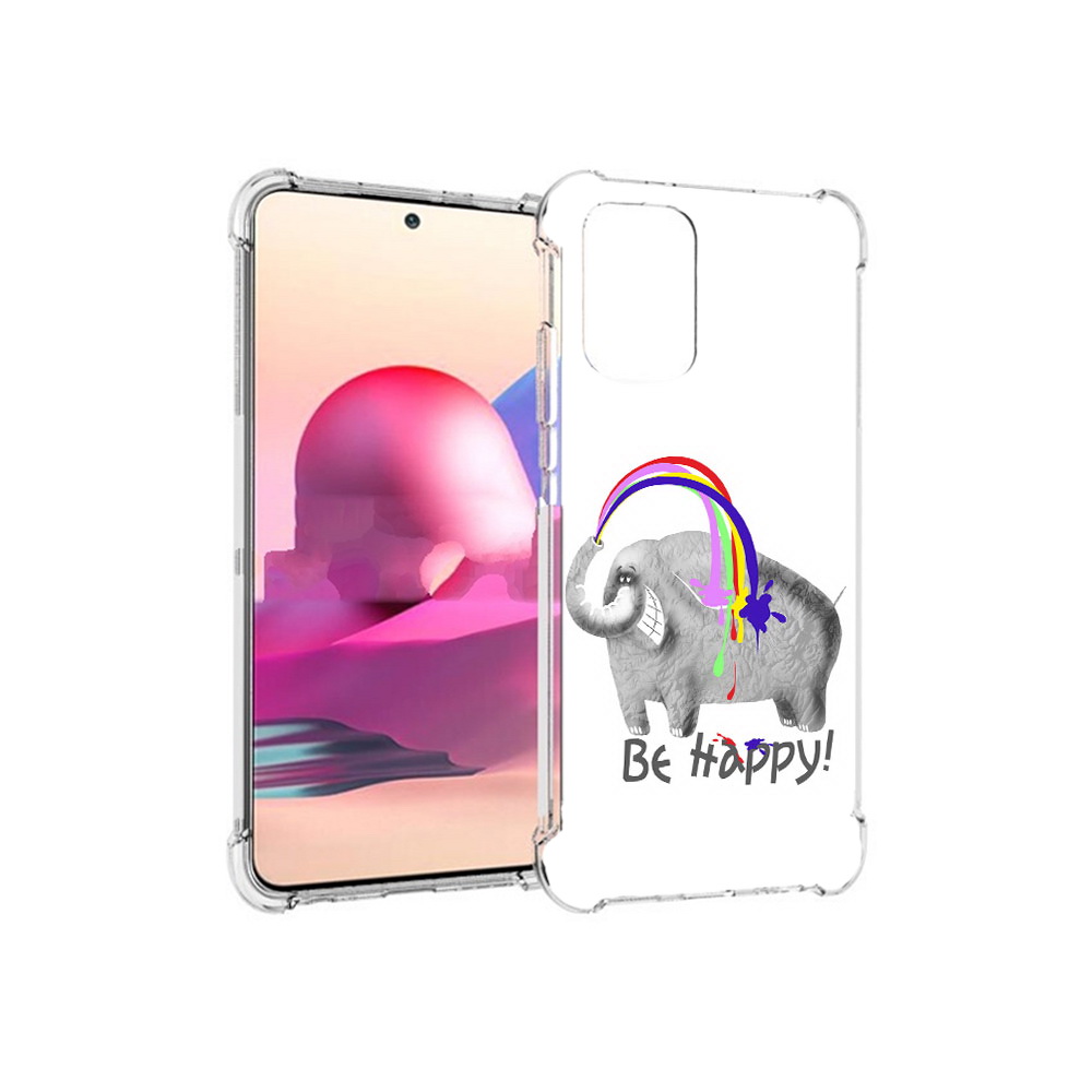 

Чехол MyPads Tocco для Xiaomi Redmi Note 10S счастливый слон (PT158704.257.632), Прозрачный, Tocco