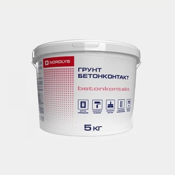 

Грунт NORDLYS Betonkontakt Бетонконтакт 5 кг, Розовый