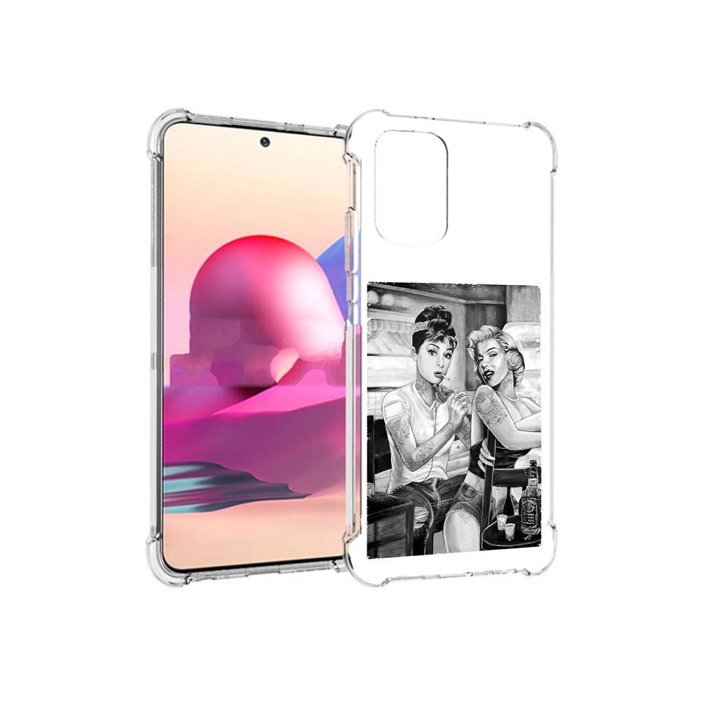 

Чехол MyPads Tocco для Xiaomi Redmi Note 10S тату мастер (PT158704.257.637), Прозрачный, Tocco