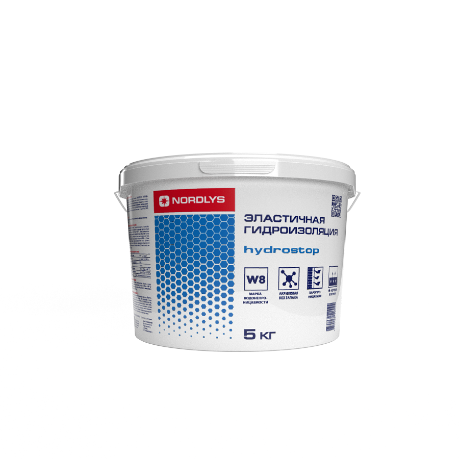 

Гидроизоляция NORDLYS Hydrostop эластичная 5 кг