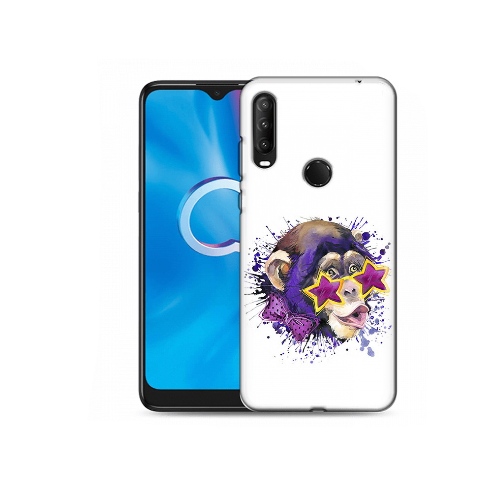 

Чехол MyPads Tocco для Alcatel 1S (2020) 5028Y обезьяна в очках (PT145668.665.524), Прозрачный, Tocco