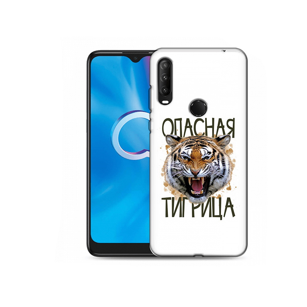 

Чехол MyPads Tocco для Alcatel 1S (2020) 5028Y опасная тигрица (PT145668.665.527), Прозрачный, Tocco