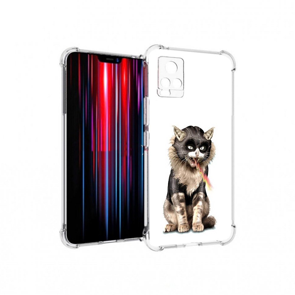 

Чехол MyPads Tocco для Vivo V20 PRO дьяволский кот (PT226964.386.341), Прозрачный, Tocco