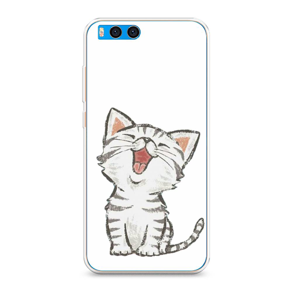 

Чехол Awog на Xiaomi Mi Note 3 "Котенок рисованный", Разноцветный, 32450-1
