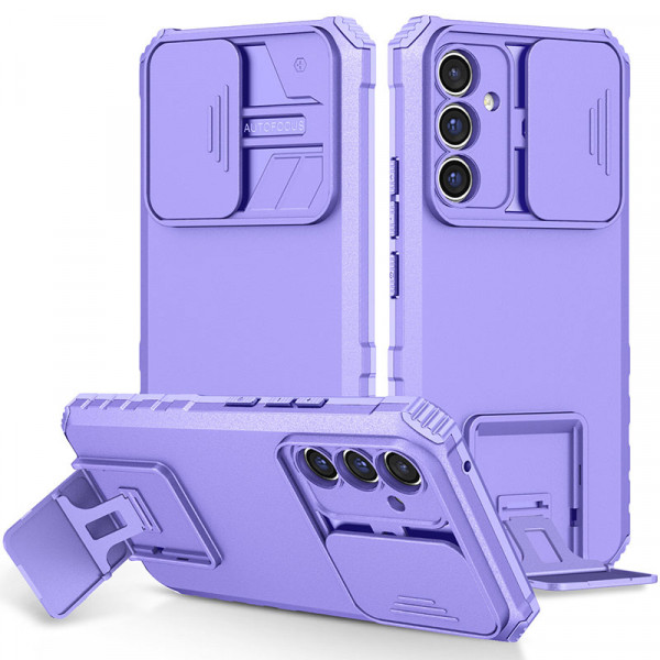 

Чехол-подставка RosCase CamShield Holder для Samsung Galaxy A35 / A55, Фиолетовый