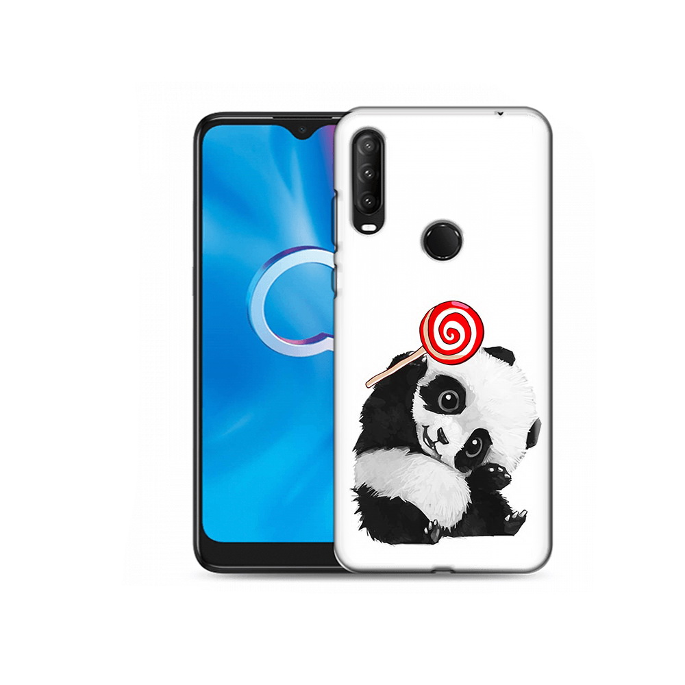 

Чехол MyPads Tocco для Alcatel 1S (2020) 5028Y панда с леденцом (PT145668.665.534), Прозрачный, Tocco