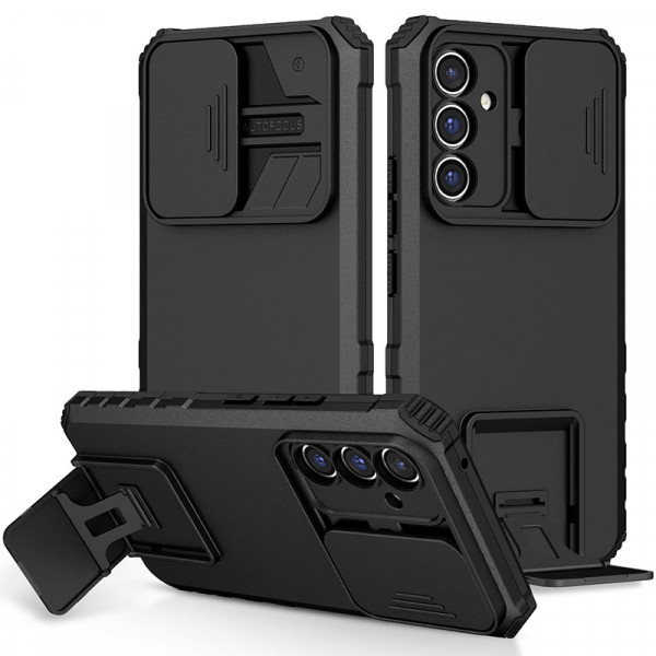 

Чехол-подставка RosCase CamShield Holder для Samsung Galaxy A35 / A55, Черный