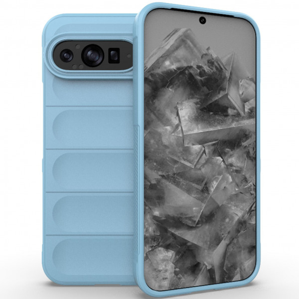 

Чехол RosCase Flex Silicone для Google Pixel 9 Pro XL, Голубой