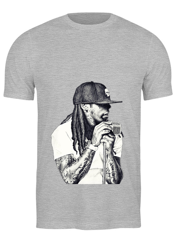 

Футболка мужская Printio Lil wayne серая XL, Серый, Lil wayne
