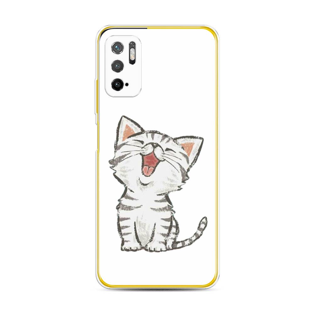 

Чехол Awog на Poco M3 Pro "Котенок рисованный", Разноцветный, 311050-1