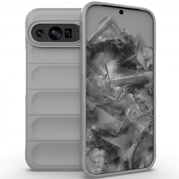 

Чехол RosCase Flex Silicone для Google Pixel 9 Pro XL, Серый