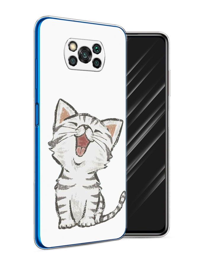

Чехол Awog на Poco X3/X3 Pro "Котенок рисованный", Разноцветный, 39250-1