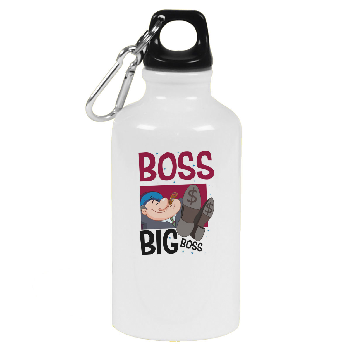 Бутылка спортивная CoolPodarok Прикол. Босс биг босс. Boss big boss