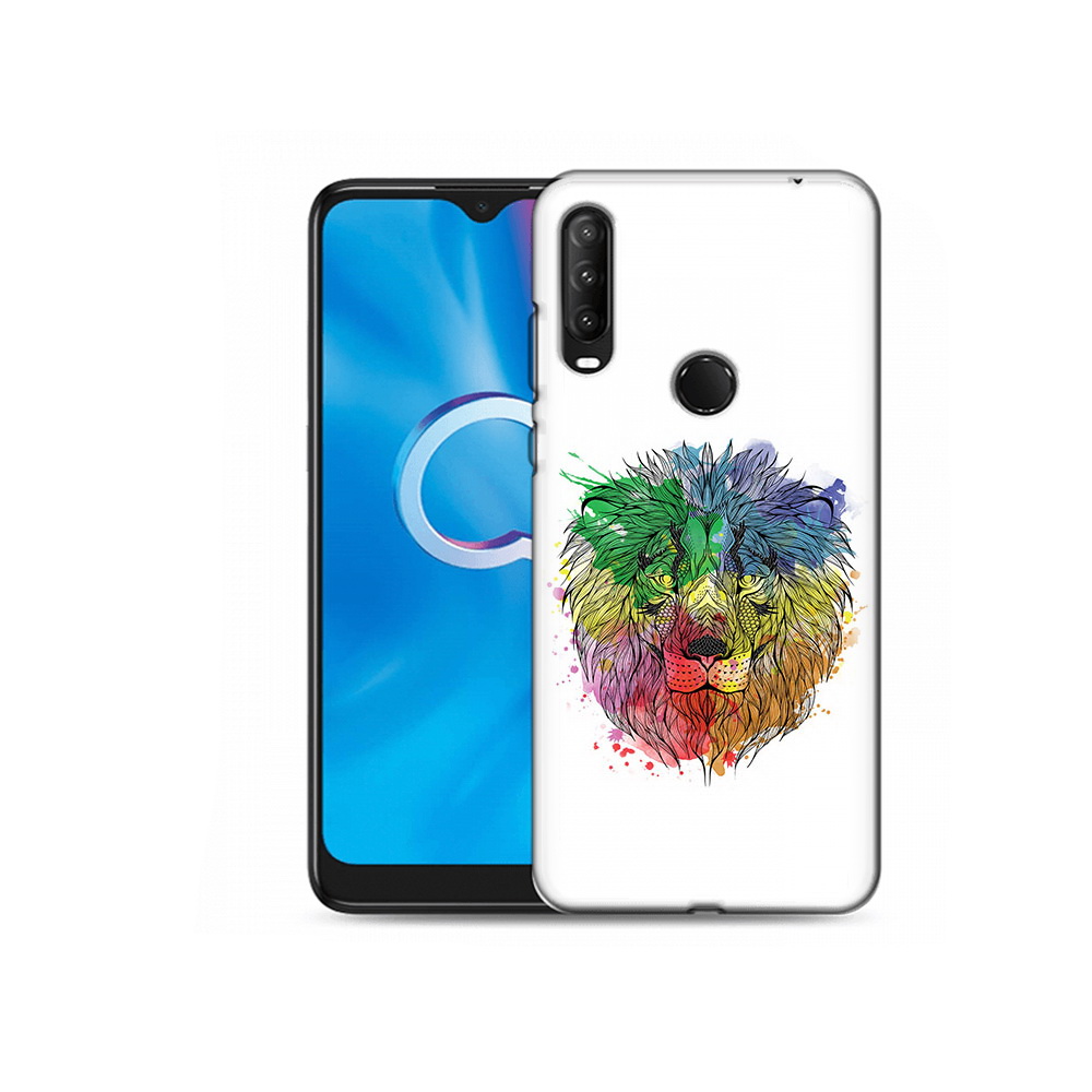 

Чехол MyPads Tocco для Alcatel 1S (2020) 5028Y разноцветный гордый лев (PT145668.665.573), Прозрачный, Tocco