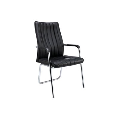 Конференц-кресло Easy Chair 811 черное (искусственная кожа, металл хромированный), 620978