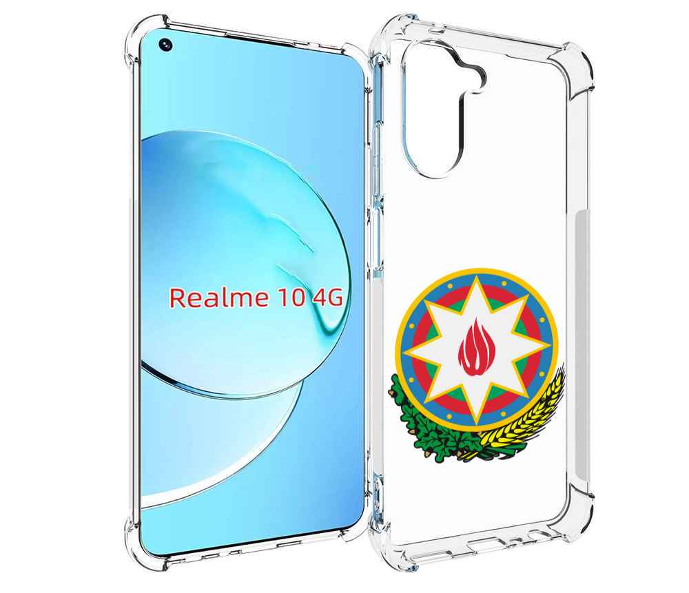 

Чехол MyPads герб-азербаиджан-2 для Realme 10, Прозрачный, Tocco
