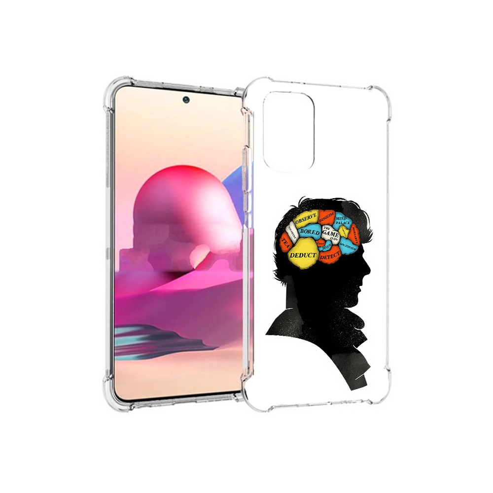 

Чехол MyPads Tocco для Xiaomi Redmi Note 10S темный рисунок (PT158704.257.640), Прозрачный, Tocco