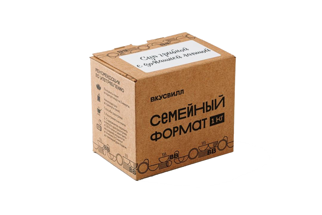

Суп ВкусВилл Грибной с домашней лапшой 1 кг