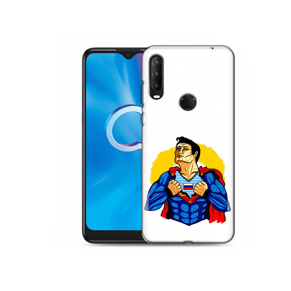 

Чехол MyPads Tocco для Alcatel 1S (2020) 5028Y русский супермен (PT145668.665.591), Прозрачный, Tocco