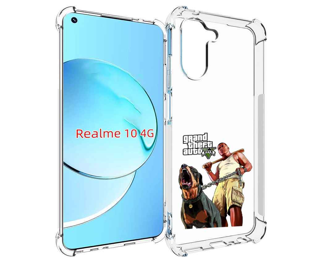 

Чехол MyPads GTA грозная собака для Realme 10, Прозрачный, Tocco