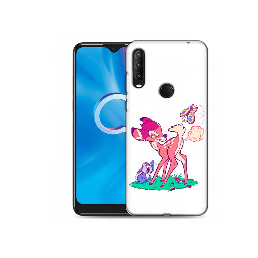 

Чехол MyPads Tocco для Alcatel 1S (2020) 5028Y смешной олененок (PT145668.665.610), Прозрачный, Tocco