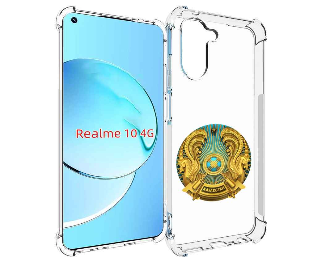 

Чехол MyPads герб-казахстана для Realme 10, Прозрачный, Tocco