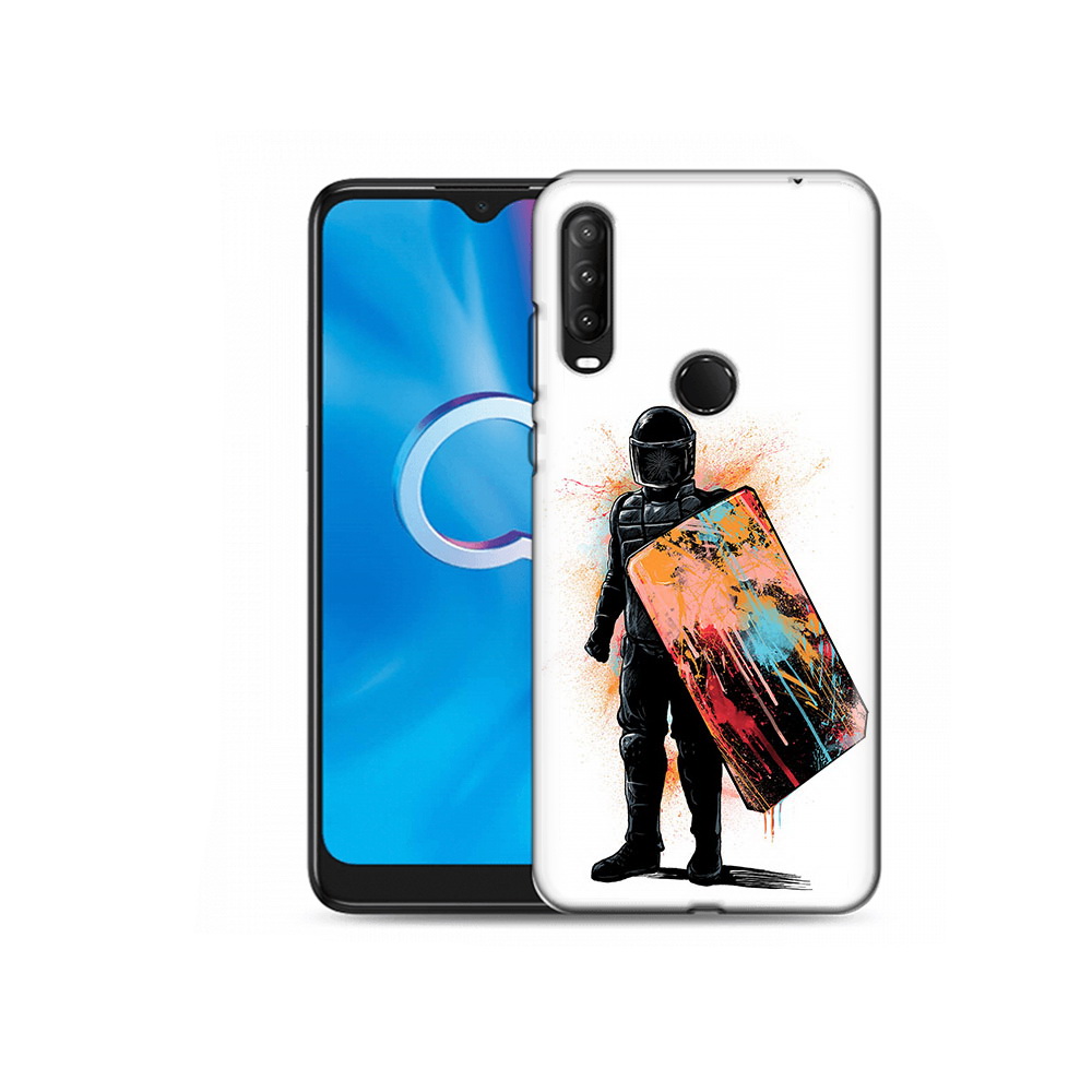 

Чехол MyPads Tocco для Alcatel 1S (2020) 5028Y солдат с красочным щитом (PT145668.665.614), Прозрачный, Tocco
