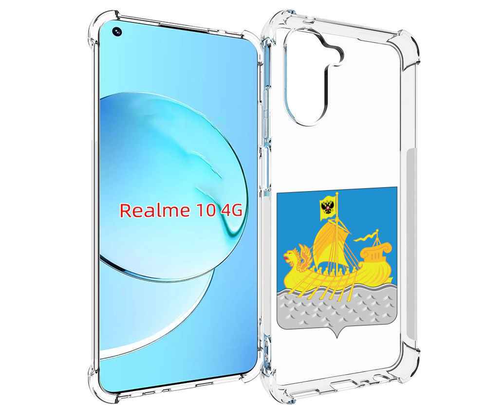 

Чехол MyPads герб-косромская-область для Realme 10, Прозрачный, Tocco