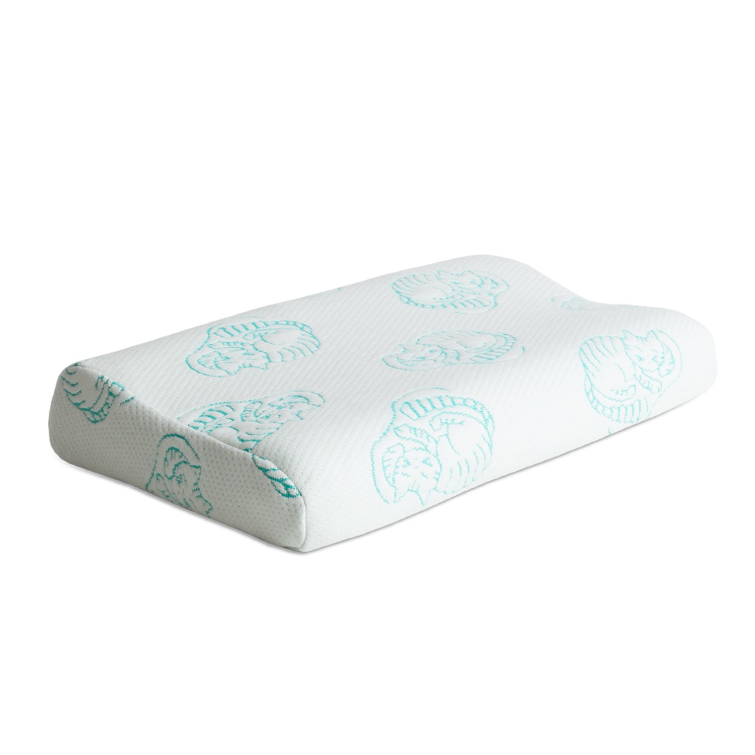 Ортопедическая подушка Ambesonne детская для сна, с эффектом памяти Memory Foam, 45x28 см набор ковриков для ванной и туалета с эффектом памяти savanna memory foam 2 шт 60×90 см 40×60 см серый