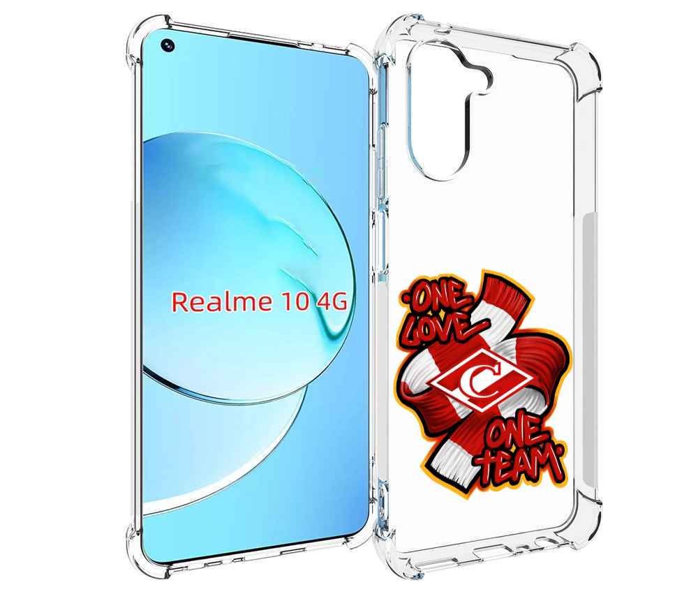 

Чехол MyPads ФК спарак 1 любовь для Realme 10, Прозрачный, Tocco