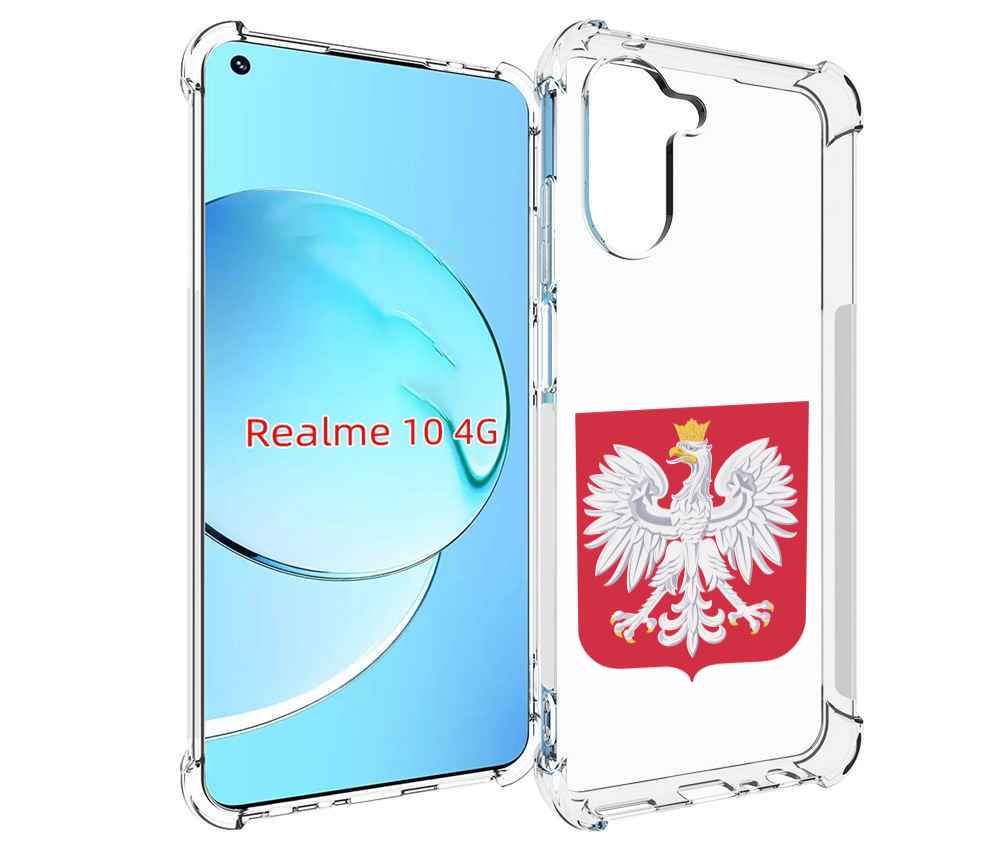 

Чехол MyPads герб-польши для Realme 10, Прозрачный, Tocco