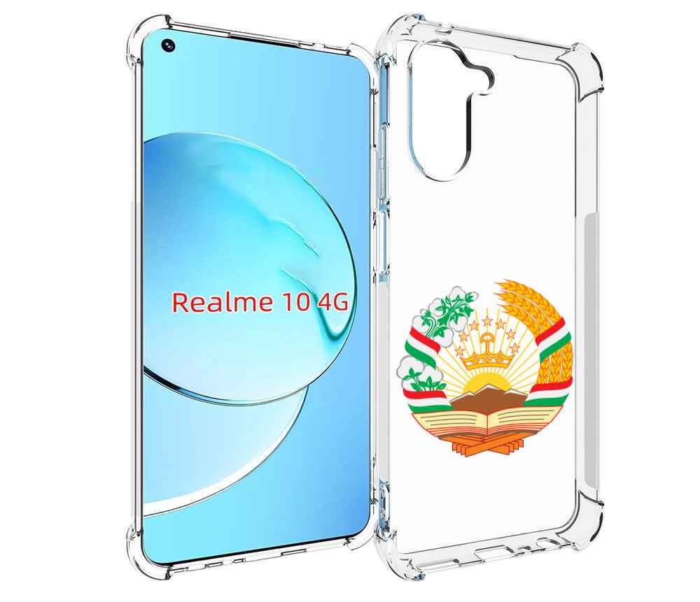Чехол MyPads герб-таджикистана для Realme 10