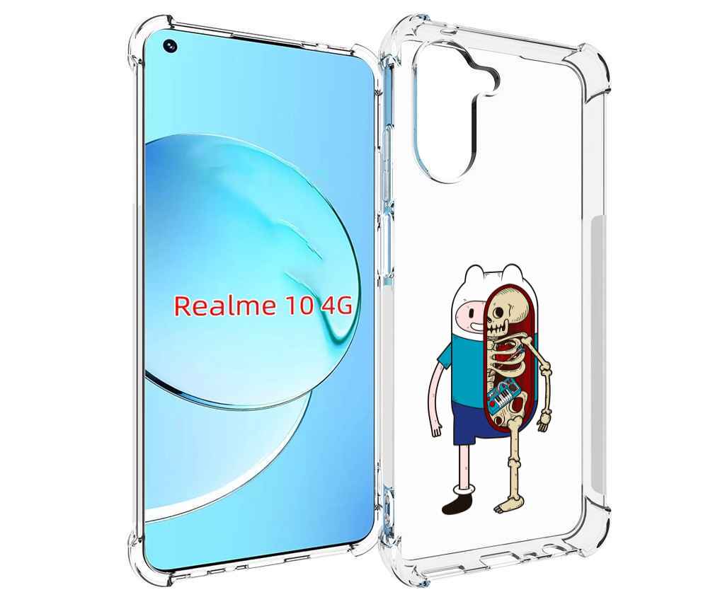 

Чехол MyPads Финн скелет для Realme 10, Прозрачный, Tocco