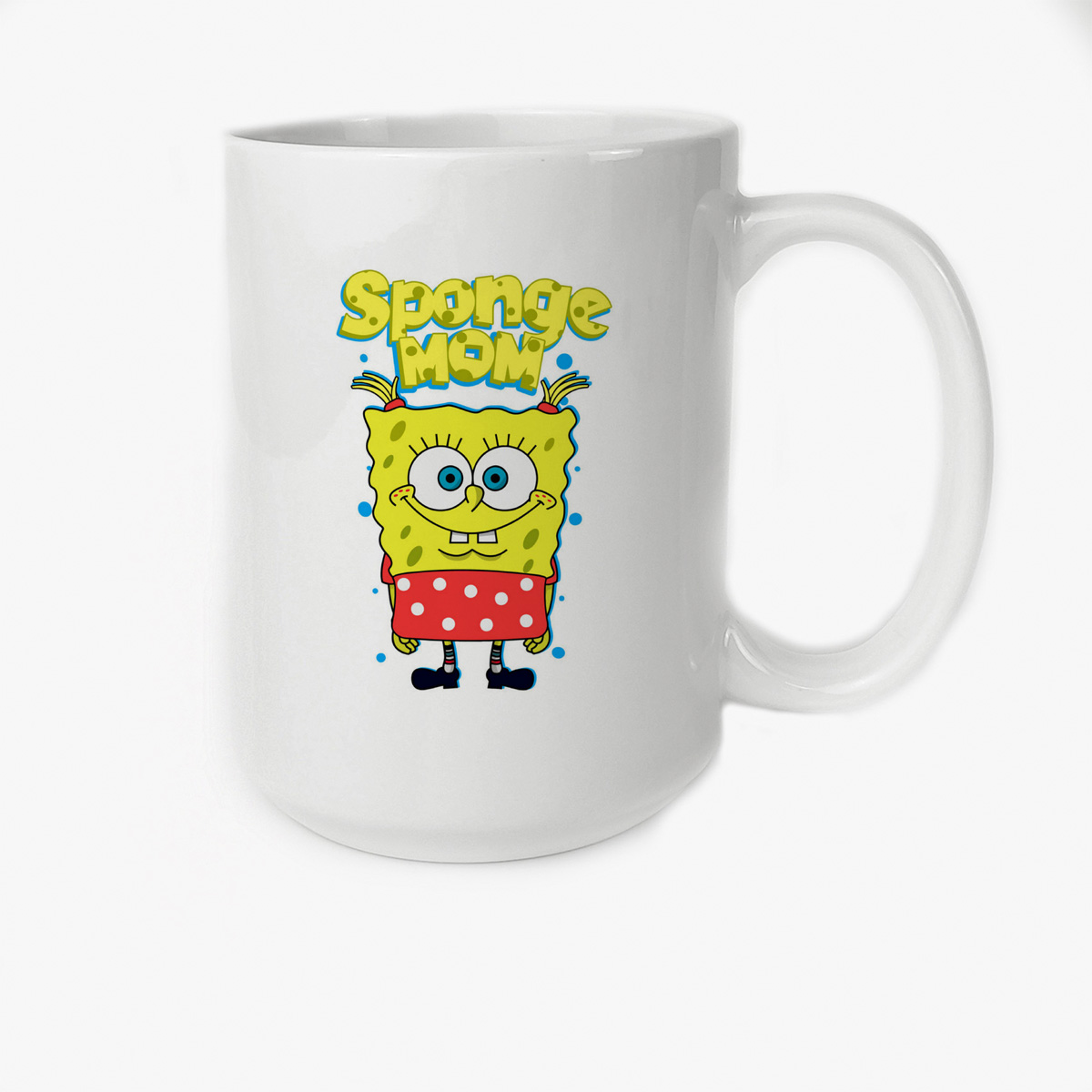 

Кружка CoolPodarok Прикол Семья Sponge mom Спэнч Боб мама