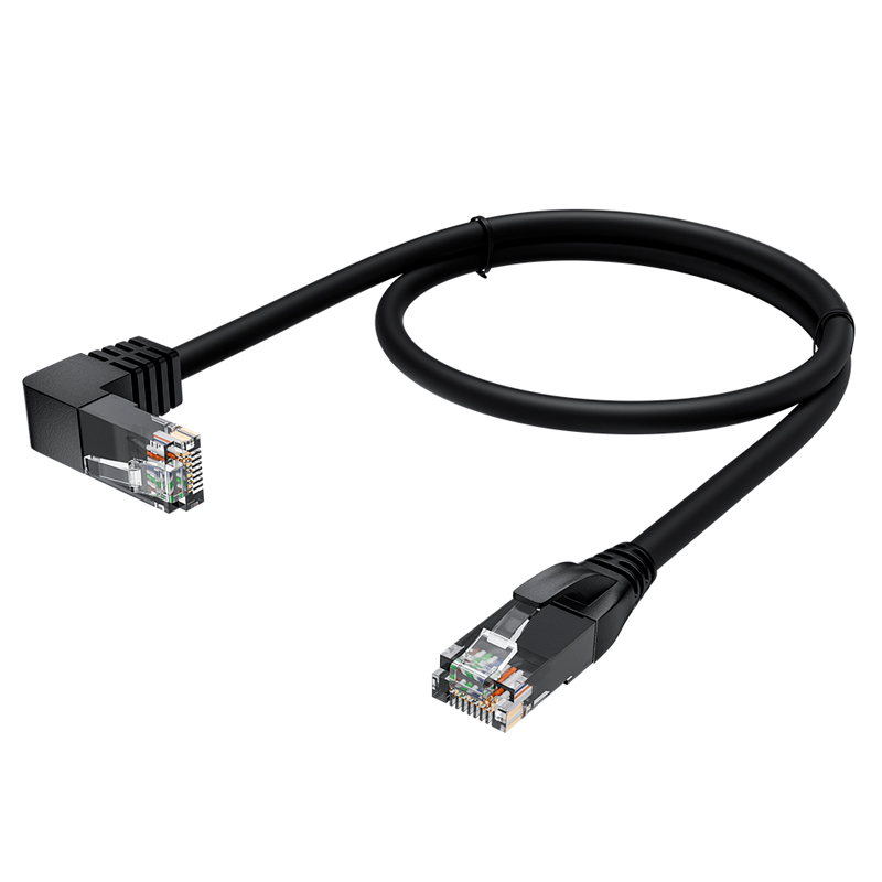 Патч-корд GCR RJ45 - RJ45 вилка-вилка 1.5м  черный