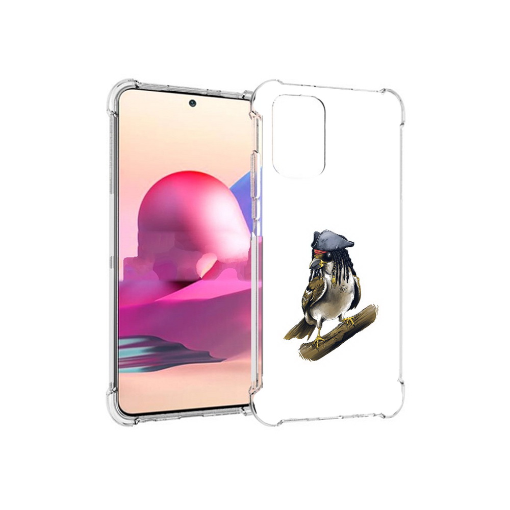 

Чехол MyPads Tocco для Xiaomi Redmi Note 10S Джек воробей (PT158704.257.65), Прозрачный, Tocco