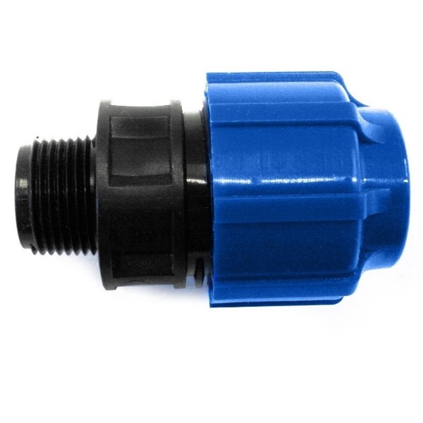 

Переходник прямой PP-R Arangul DN25, 1/2", черно-синий