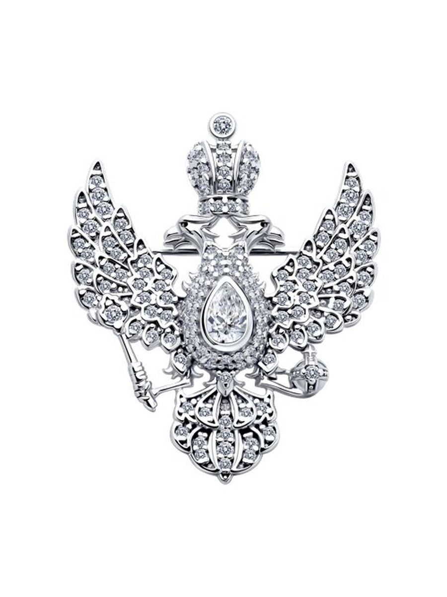 

Брошь из серебра TEO MAORI 894040282, фианит, 894040282