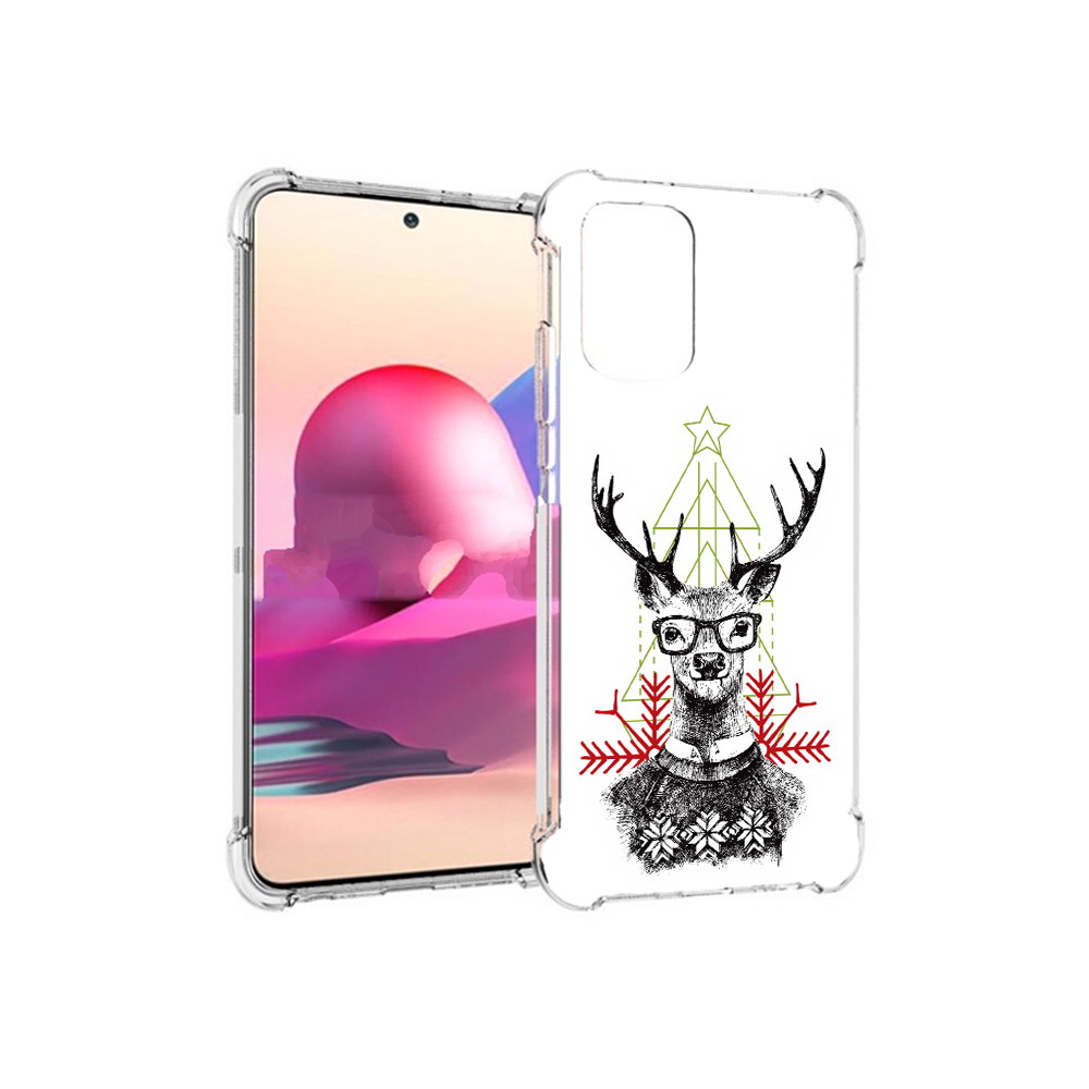 Чехол MyPads Tocco для Xiaomi Redmi Note 10S умный олень (PT158704.257.652)