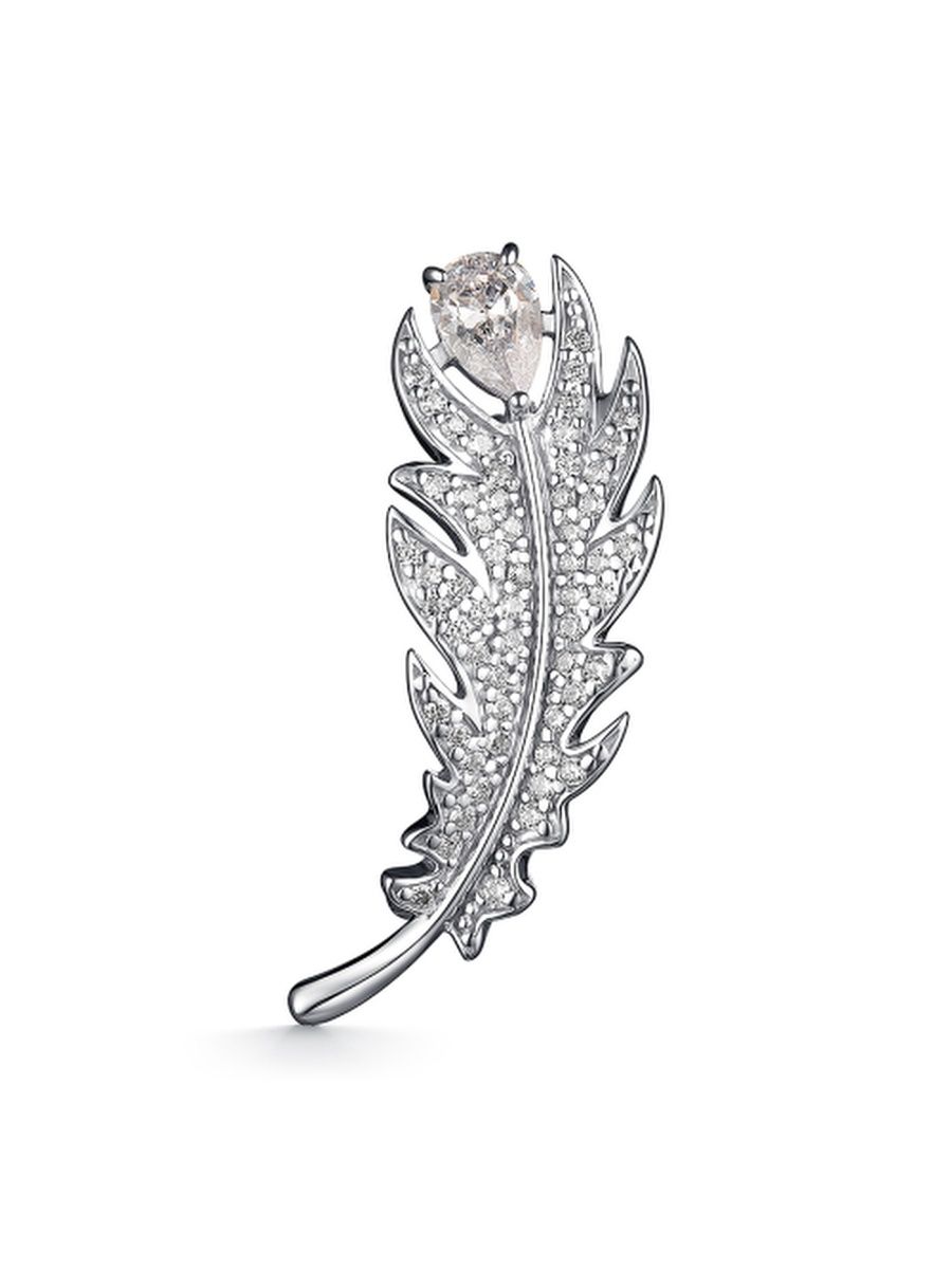 

Брошь из серебра TEO MAORI 8901082271, фианит, 8901082271