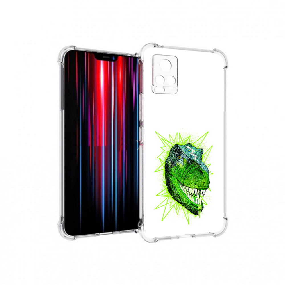 

Чехол MyPads Tocco для Vivo V20 PRO зеленый динозавр (PT226964.386.358), Прозрачный, Tocco