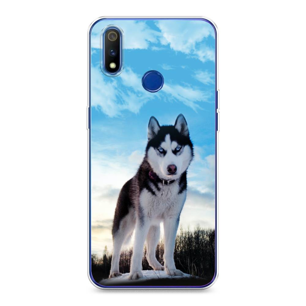 

Чехол Awog на Realme 3 Pro "Хаски 3", Разноцветный, 251250-2