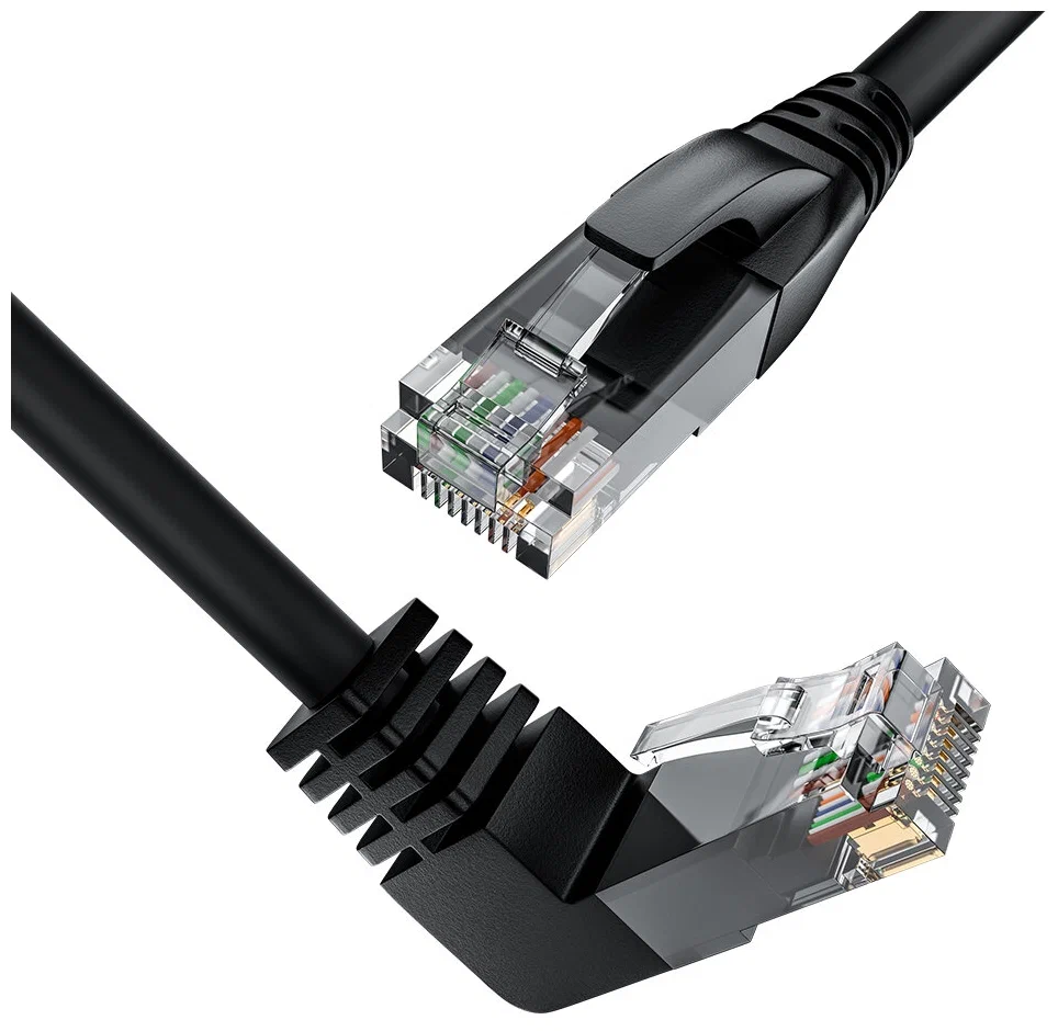 

Патч-корд GCR RJ-45 - RJ-45 вилка-вилка 1м черный