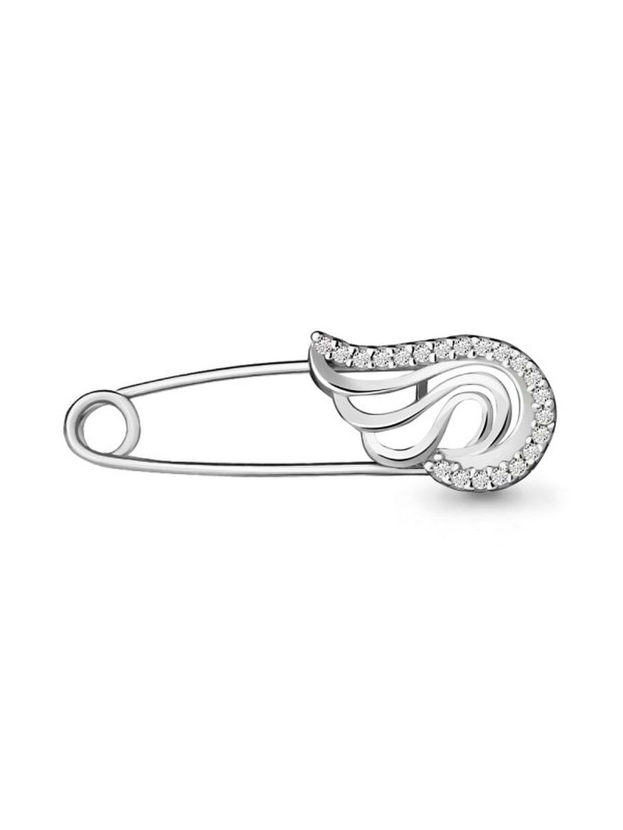 

Брошь из серебра TEO MAORI 871518А.5, фианит, 871518А.5