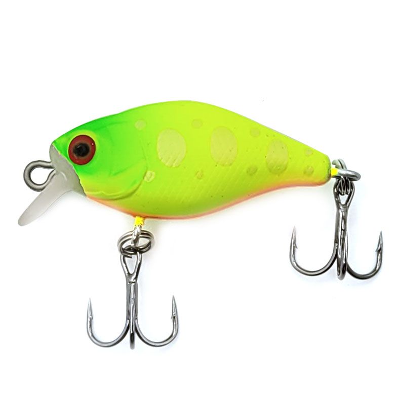 

Воблер Heady Crank, L-40мм, 4,3г, крэнк, плавающий (0-1,5м), цвет №8, Желтый;зеленый;оранжевый, Heady Crank